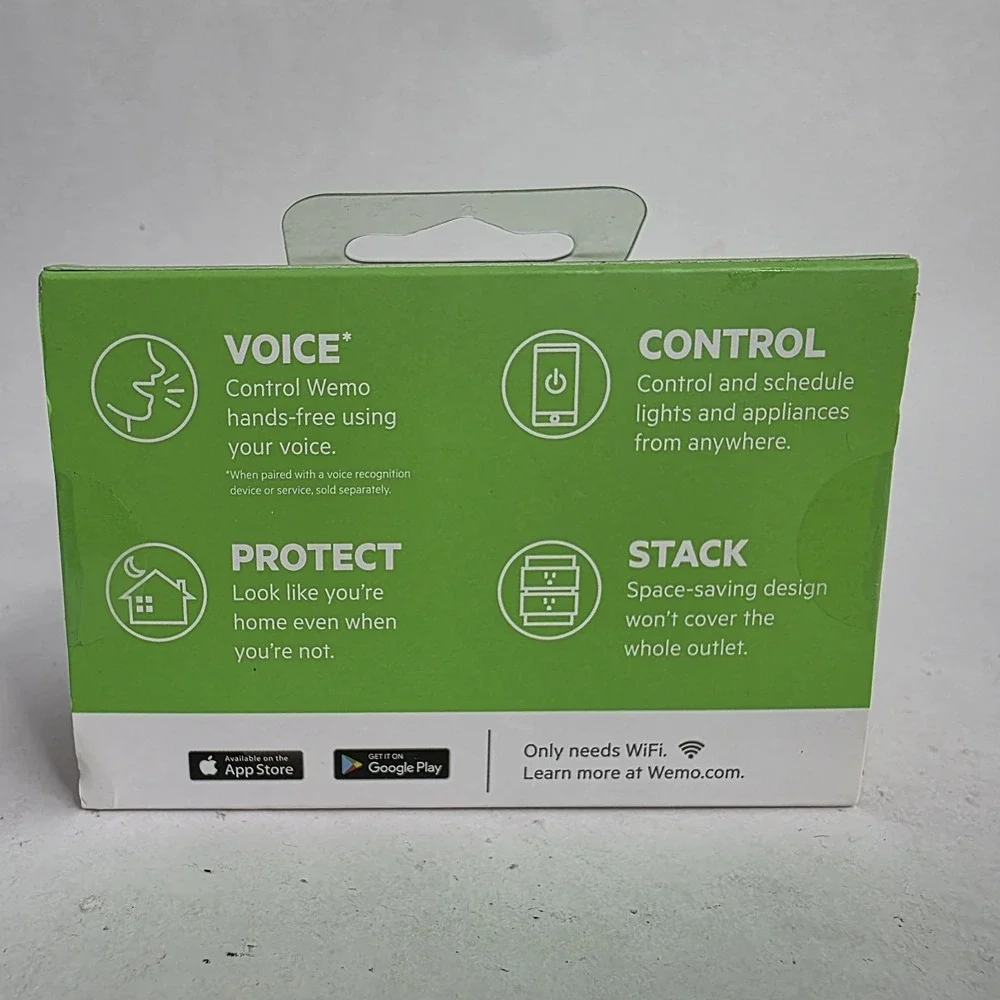 NEW Belkin Wemo Mini Smart Plug Wi‑Fi – F7C063 – Alexa/Google/Siri